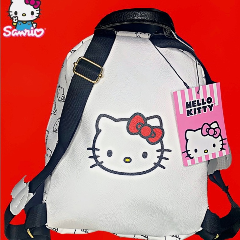 Mini Leather Hello Kitty Backpack - Picture 5 of 6